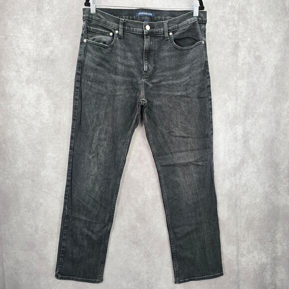 Calvin Klein Other - Calvin Klein Black Silver Straight Denim Jeans Pants Bottoms Men's 34x30